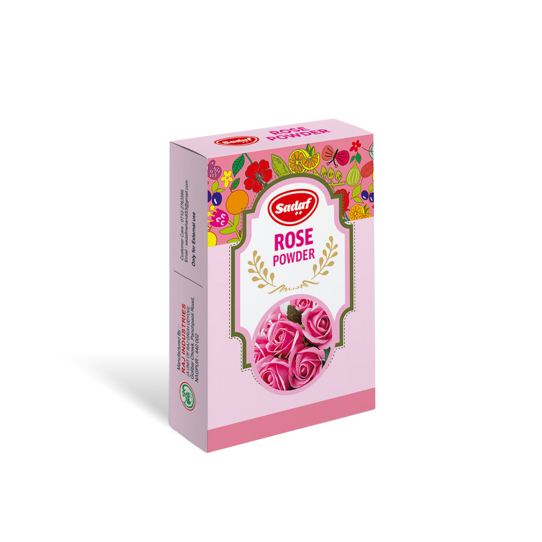 Sadaf 100% Natural Rose Petal Powder (Rosa centifolia)